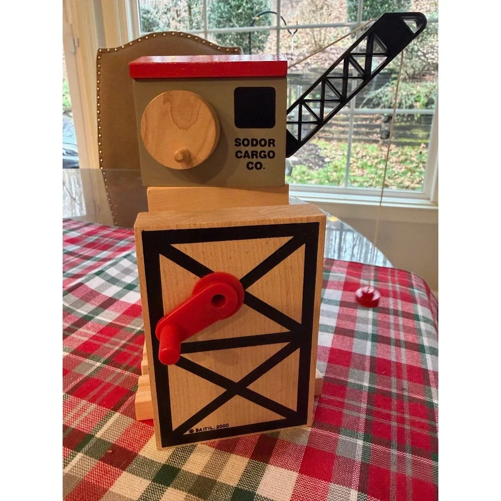 Thomas and Friends Wooden Railway Sodor Cargo Co Crane Toy 1997